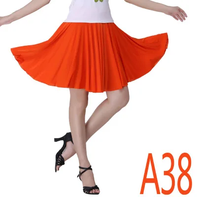 Ультра большой размер, M-7XL, Женская юбка с принтом, летние сексуальные вечерние юбки для танцев, плиссированная фатиновая юбка, цветной принт, Лолита, леггинсы, юбка - Цвет: orange skirt