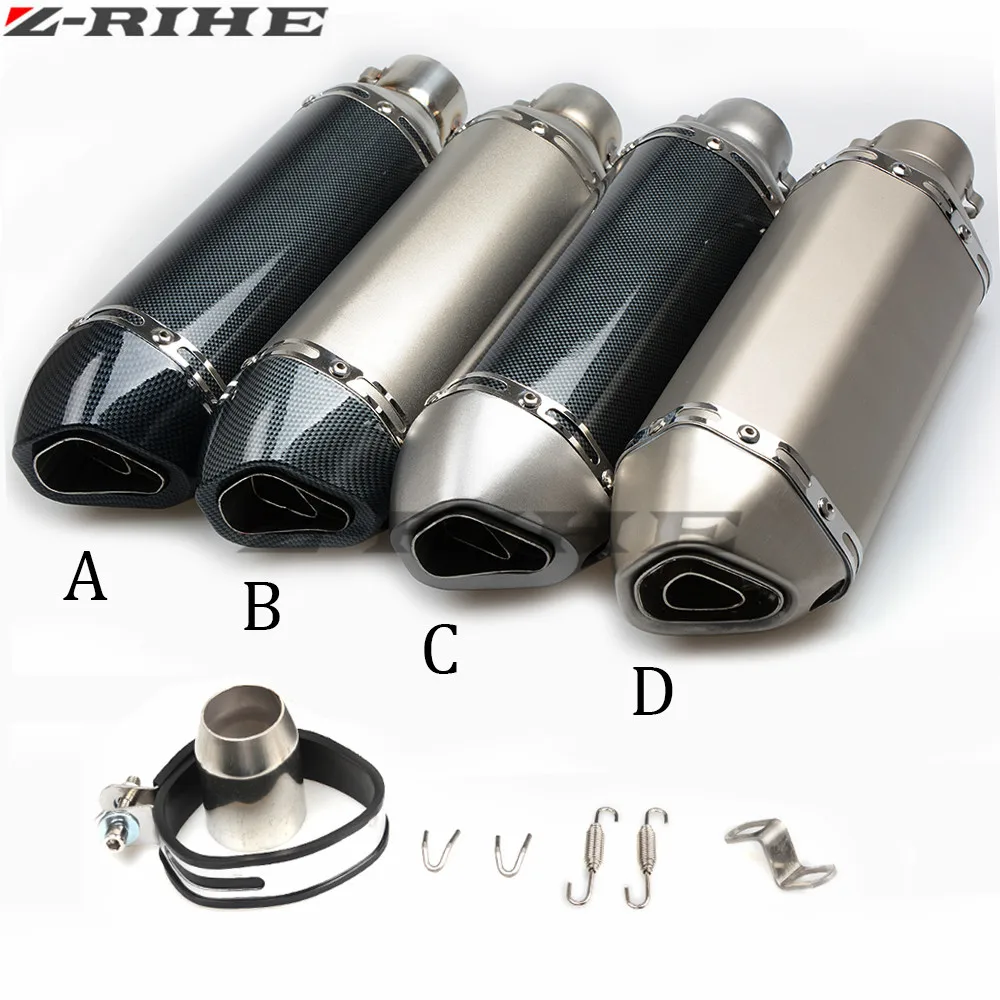 36-51mm escape de la motocicleta modificado muffle tubo de escape para Honda CRF 450 CR CRF XR XL 85 125 250 500 KTM Kawasaki Yamaha