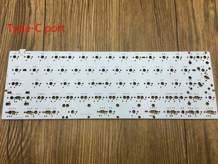 GH60PCB type-c GH60 PCB 60% клавиатура пользовательская механическая клавиатура Поддержка стрелка клавиша Underglow, программная клавиатура pcb type-C порт - Цвет: GH60PCB type-c