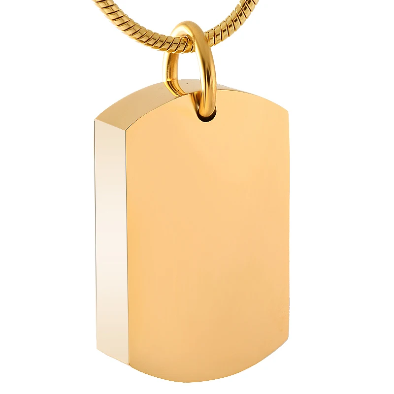 Ijd8416 Never Fade 316l Stainless Steel Blank Dog Tag Memorial Urn