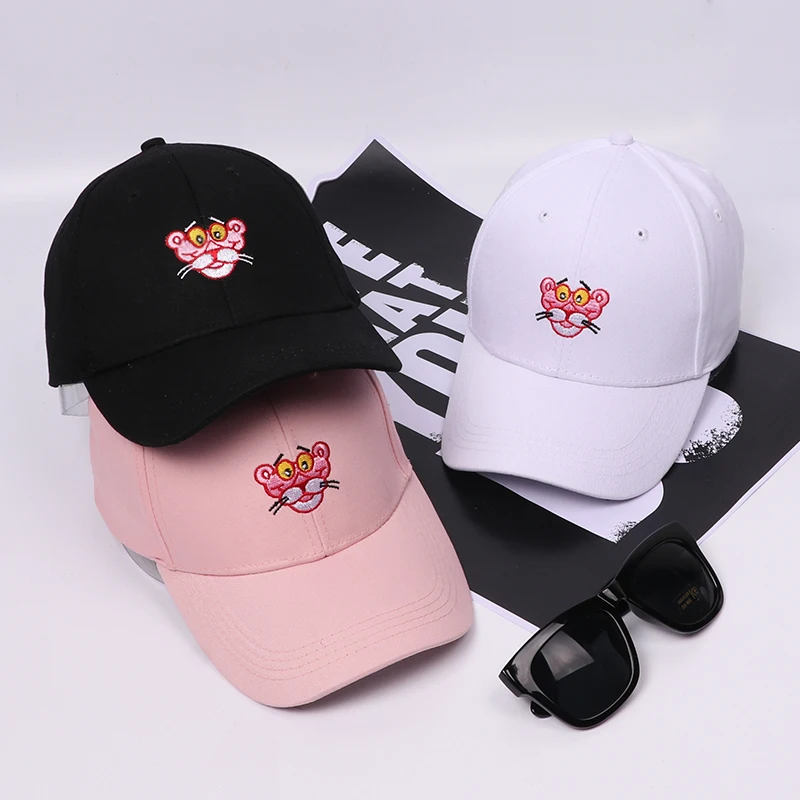 Новая Мода Розовая Пантера Бейсболка Snapback Шляпа Для Мужчины Женщины Хип-Хоп Шляпа Шапка Папа Кость Регулируемый Шляпа