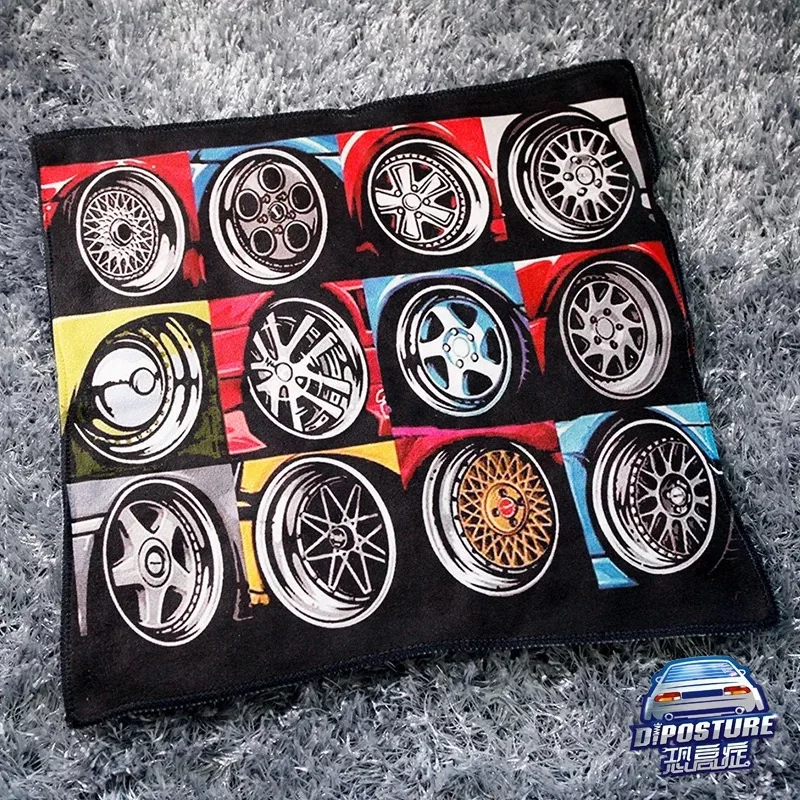 

Hot Car wheel design Car Wash Paint Auto Care Cleaning Auto Care Cleaning Towel Microfiber Sponge Pad Clay JDM Racing Towel