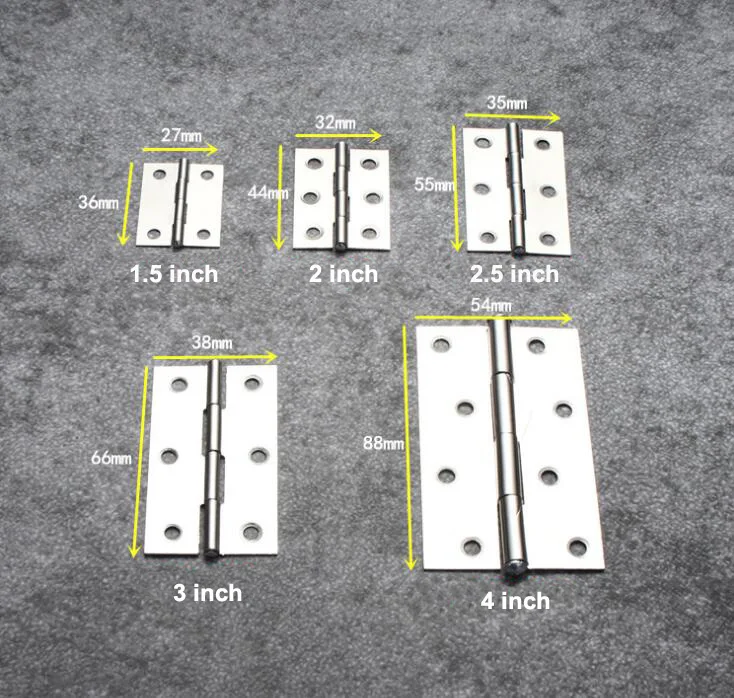 1,5/2/2,5/3/4 дюйма шарнир Нержавеющая сталь щиток петля счетчик задней заслонкой backflap шарнир двери шкаф мебель аксессуары 1 шт