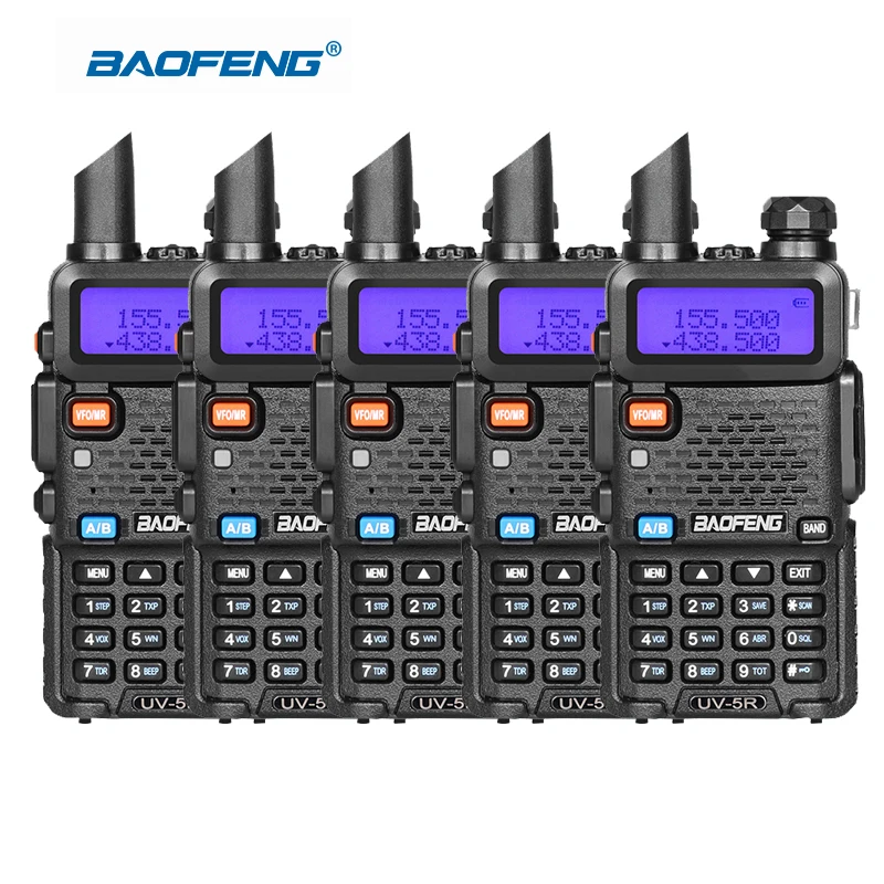 bilder für 5 teile/los BAOFENG UV-5R 136-174/400-520 Mhz Dual-band-funkgeräte li-ion akku Radio freier hörmuschel Walkie Talkie bilder für 5 teile/los BAOFENG UV-5R 136-174/400-520 Mhz Dual-band-funkgeräte li-ion akku Radio freier hörmuschel Walkie Talkie