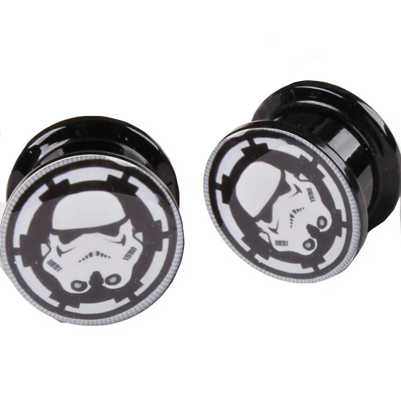 LS Star War Oil Logo тоннель для ушей оптом 64 шт 8 Размер ювелирные изделия для тела затычка для ушей тоннель и расширитель