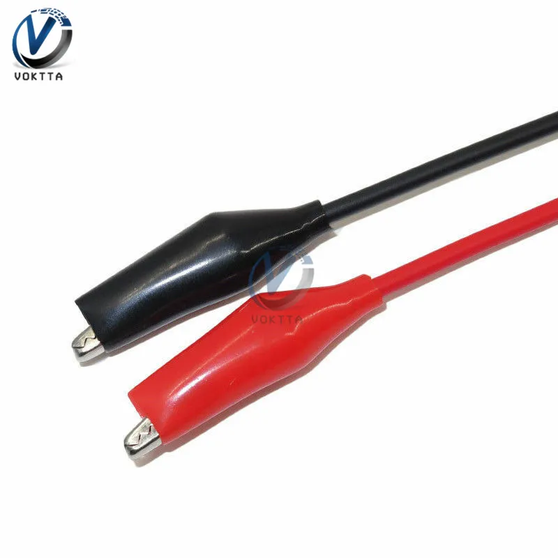 Voktta Oscilloscope BNC Male Plug to Dual Alligator Clip Oscilloscope Test Probe Lead Cable 1m 500V 5A for Electrical Working oscilloscope probe test probe lead cable