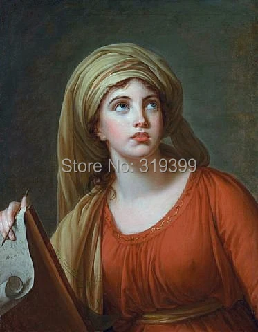 

lady-hamilton-as-the-persian-sibyl-1792 by Louise Elisabeth Vigee Le Brun,oil painting reproduction,handmade,Free Shipping