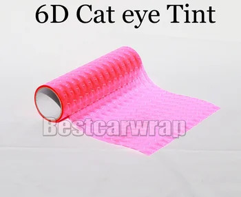 

1 Roll Orange 6D Cat eye Headlight Tint Film Fog / Taillight / Motorbike Rear Lamp Tinting foil size 0.3x10m/Roll