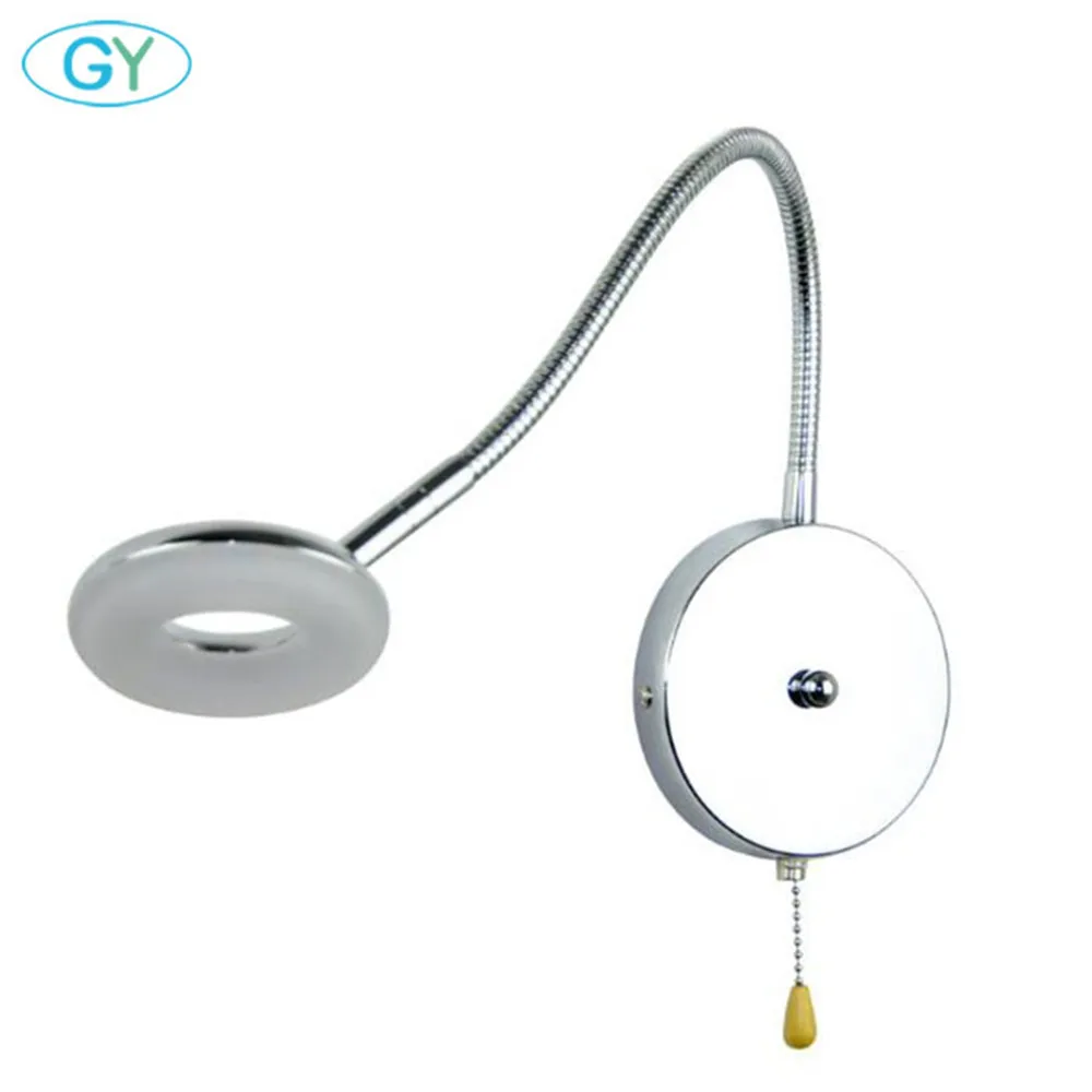 Светодиодная настенная лампа с выключателем на цепочке 5 Вт длина 35 см|led wall lamp|wall