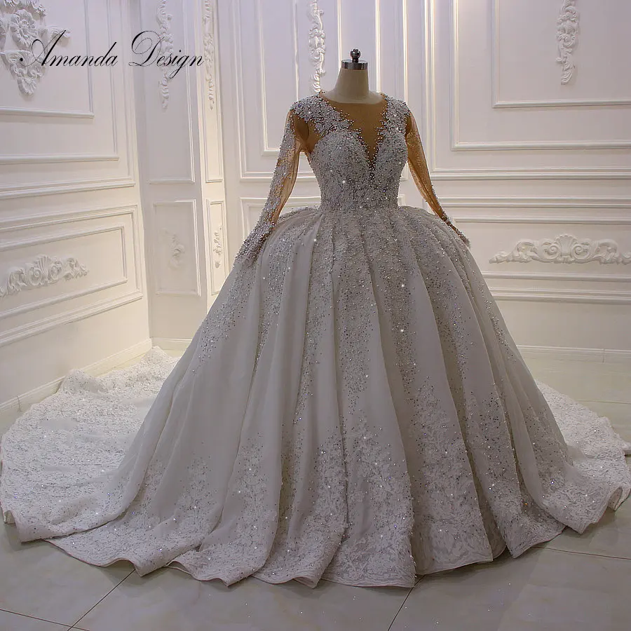 crystal ball gown wedding dress