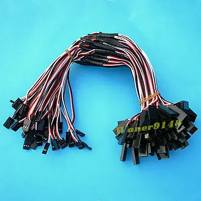 

50 Pcs 30cm Y Style Servo Extension extend Lead Wire Cable JR Futaba