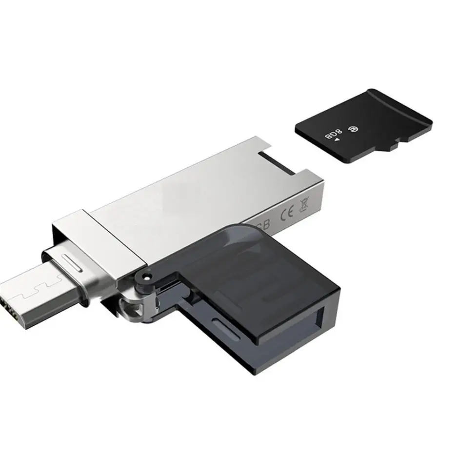 3 в 1 USB Micro TF SD OTG кардридер для Android телефон адаптер мобильного телефона