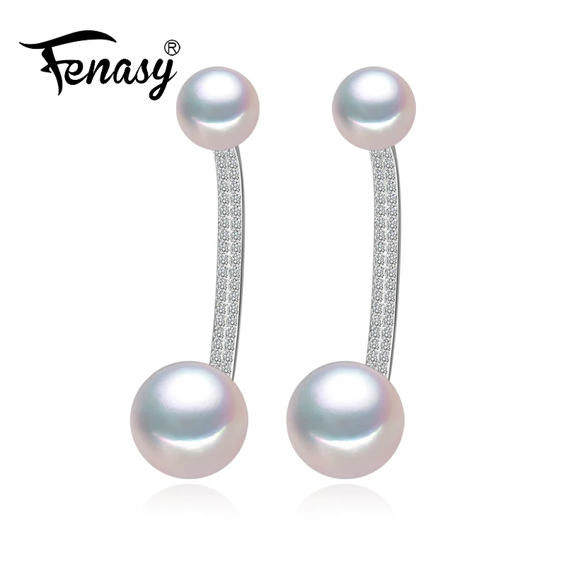 

FENASY pearl jewelry natural pearl earrings freshwater pearl earrings for women 925 sterling silver new trendy Stud Earrings