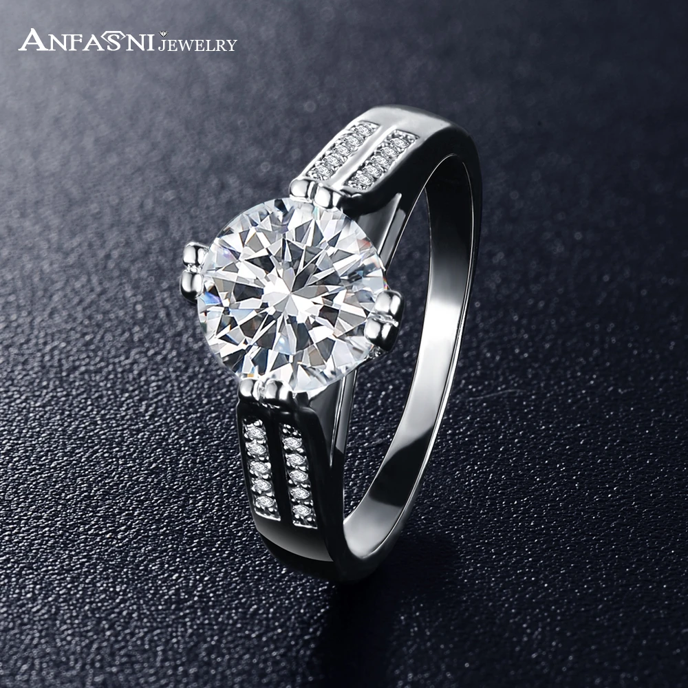 anfasni hot sell rings brand design high quality silver color engagement rings cz zircon rings for - Sell Wedding Ring anfasni hot sell rings brand design high quality silver color engagement rings cz zircon rings for - Sell Wedding Ring