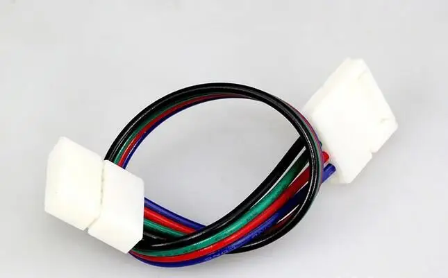 Большой Продвижение 5x 4Pin 10 ММ Женский DIY ПВХ RGB LED PCB Газа Разъем Адаптера Для 5050