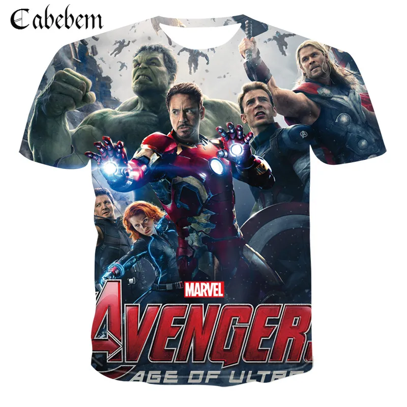 

2019 Science fiction movie Avengers 4 Hot Shows Super Hero Marvel Series 3DT Shirt Men T-shirt Trend Super Cool TShirt Brand
