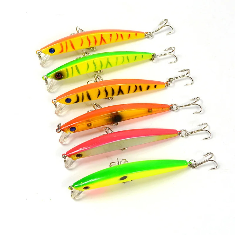 6 Color 9.5cm 7.7g Minnow Fishing Lure 3D Plastic Artificial Bait Minow Fishing Lures Fake Baits Sea Fishing Accessories MI001 6 Color 9.5cm 7.7g Minnow Fishing Lure 3D Plastic Artificial Bait Minow Fishing Lures Fake Baits Sea Fishing Accessories MI001