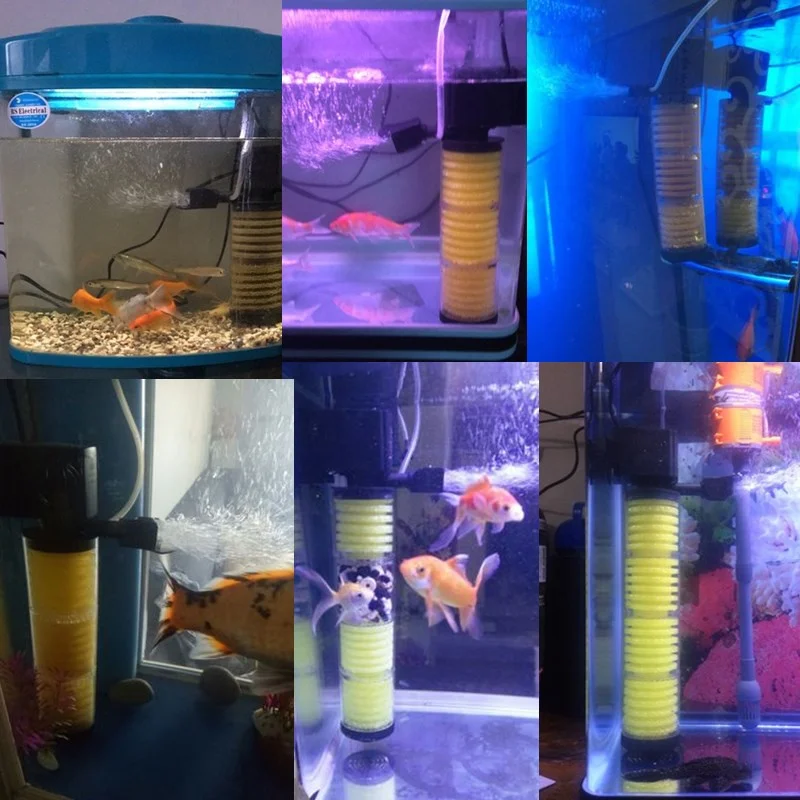 SOBO внутренний фильтр насос с губкой для аквариума 10 Вт-30 Вт воздушный насос погружной воздушный компрессор для аквариума биологический аквариум