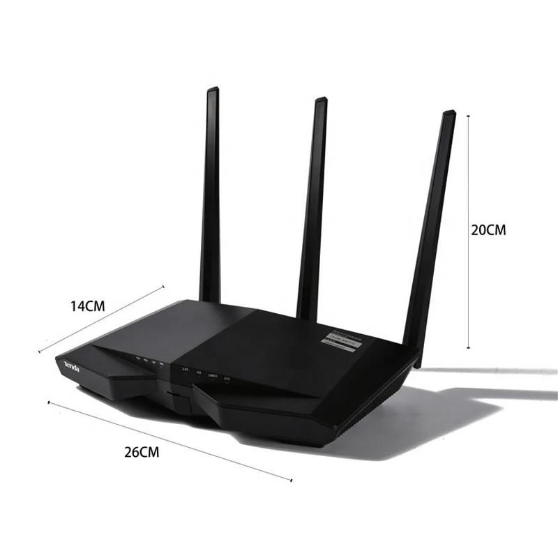 Tenda AC18 Беспроводной Wi-Fi маршрутизатор, AC1900Mbps wifi повторитель двухдиапазонный 2,4 ГГц/5 ГГц с USB3.0 802.11ac дистанционное управление приложение L2TP PPTP