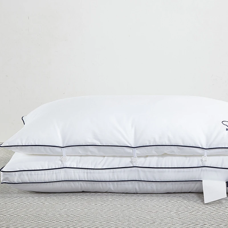 Svetanya супер высокая 3D подушка для сна прямоугольник 1 шт. белый цвет 48x74 см стандартный размер