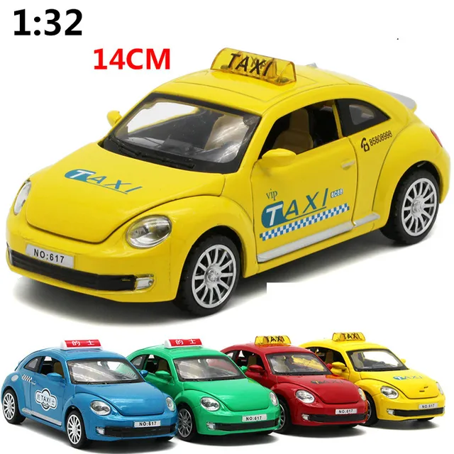 For Volkswagen Beetle Taxi Alloy Car Model Light Music Pull Back For Volkswagen Beetle Taxi Alloy Car Model Light Music Pull Back Auto Mobile Slgoed Cast Sd Vw Toy Vehicles