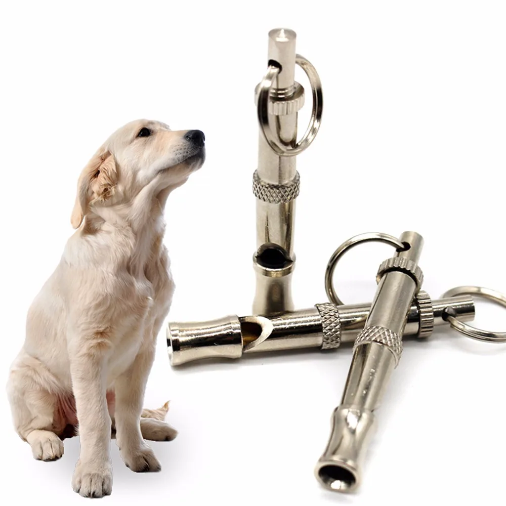 Puppy Pet Dog Whistle Two tone Ultrasonic Flute Stop Barking Sound Repeller Cat Dog Puppy