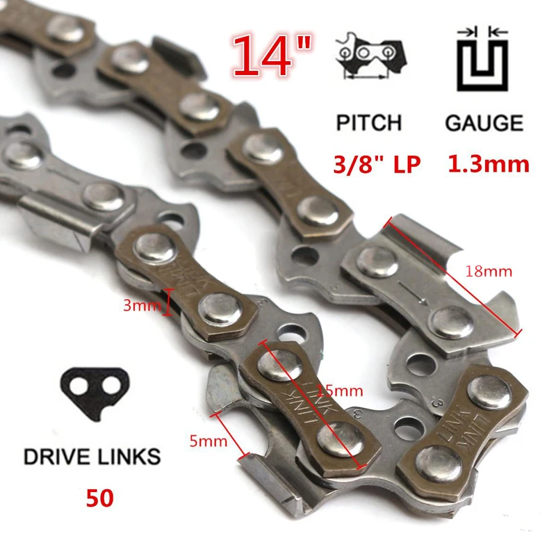 14 ''-20'' 50-76 приводные звенья 0,325 3/8 шаг бензопилы мельница цепи Замена древесины режущие инструменты