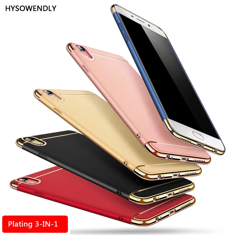 

Luxury Gold Plating Case for OPPO R7 R9 R9S R11 R11S Plus A3 A5 A7 A7X Relame 3 F9 F11Pro Armor Full Shockproof Back Shell Cover