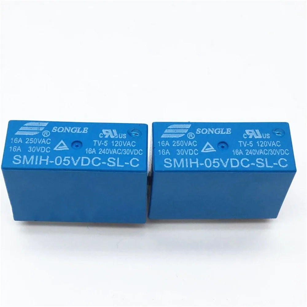 SMIH-05VDC-SL-C SMIH-12VDC-SL-C SMIH-24VDC-SL-C 05 12 24 V реле 16A 250V 8pin Переводные 10 шт./лот