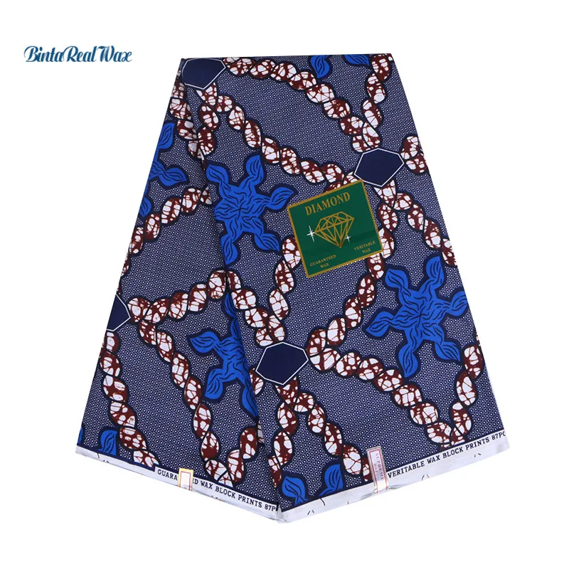 

2019 New Ankara African Polyester Hollandais Wax Prints Fabric Wax High Quality 6 yards African Fabric for Dress PL864