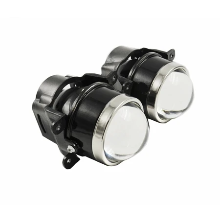 3,0 дюймов HID галогенные би ксеноновые противотуманные линзы проектора комплект для универсальных автомобильных фар линзы дальнего света Модифицированная лампа с D2H лампами - Цвет: only lens