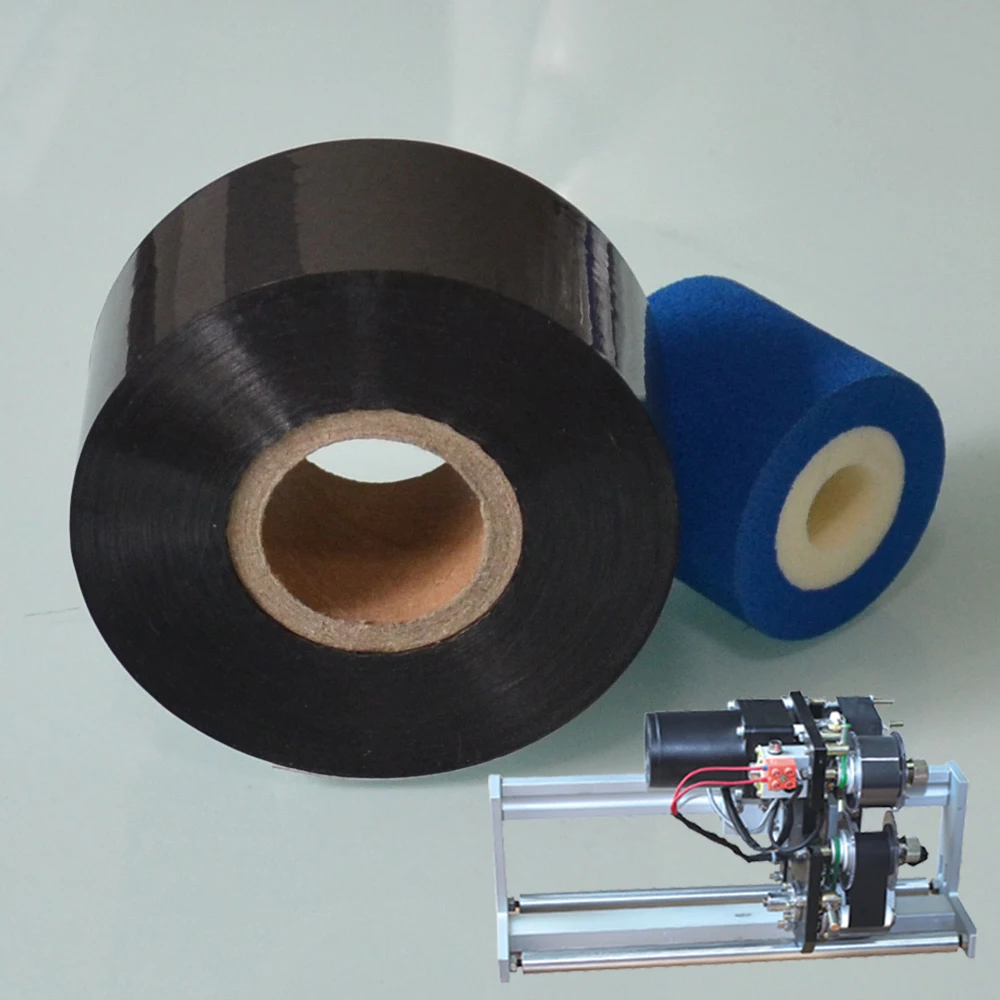 

Black Width 30mm length 100m hot stamping tapes for packing bags