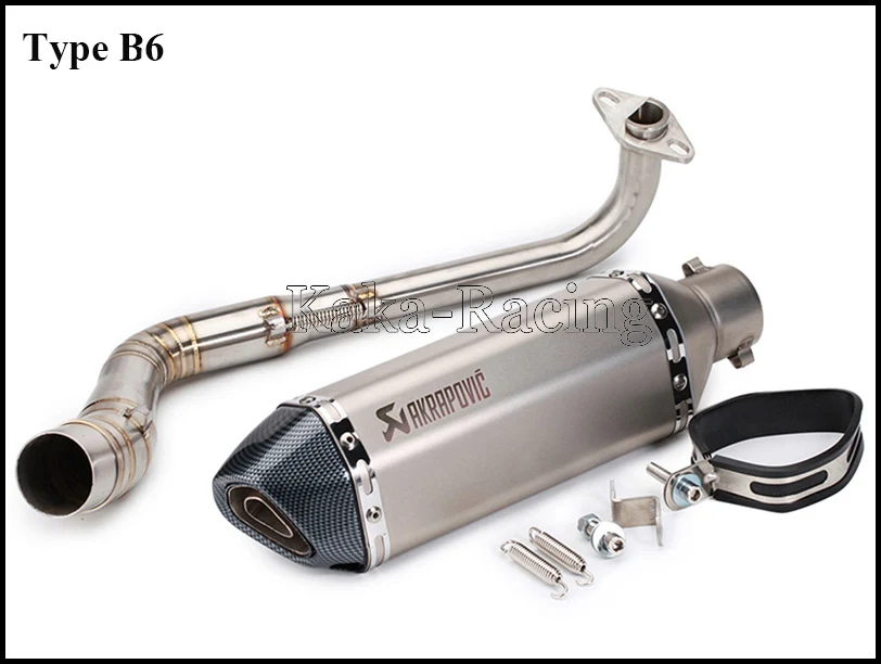 N-MAX 155 мотоцикл Akrapovic глушитель выхлопной трубы для Yamaha NMAX155 NMAX125 N MAX NMAX 155 - Цвет: Type B6