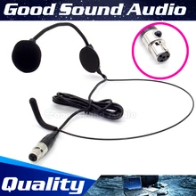 5 шт. мини XLR 4-контактный разъем проводной головной гарнитуры микрофон конденсаторный Для SHURE Беспроводной караоке Системы нательный передатчик