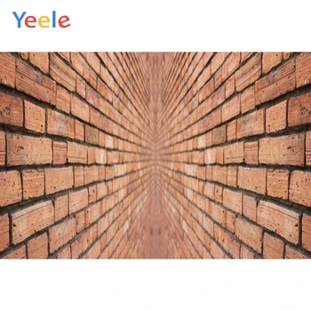 

Yeele Wallpaper Red Brick Time Tunnel Distortion Photography Backdrops Personalized Photographic Backgrounds For Photo Studio