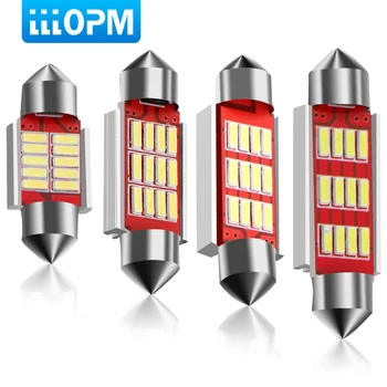Car styling 31mm 36mm 39mm 41mm C5W C10W CANBUS Error Free Auto Festoon SMD 4014 LED Car Interior Dome Lamp Reading Bulb White 10pcs high quality 42mm c5w 4 md 5050 led canbus no error free car interior festoon dome light auto reading lamps bulb white 12v