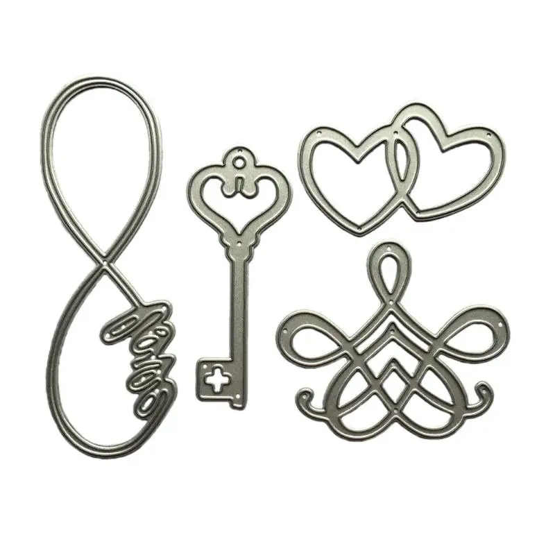 

Paper Card Craft Dies Hearts-shape Embossing Folder Metal Cute Elf Girl Shape Cutting Die For DIY Scrapbooking Photo Album Decor