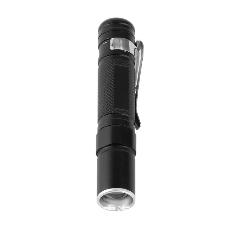Портативный мини-светильник-ручка CREE Q5 2000LM светодиодный светильник-вспышка Карманный светильник водонепроницаемый инструмент для выживания на открытом воздухе мощный светодиодный светильник для охоты