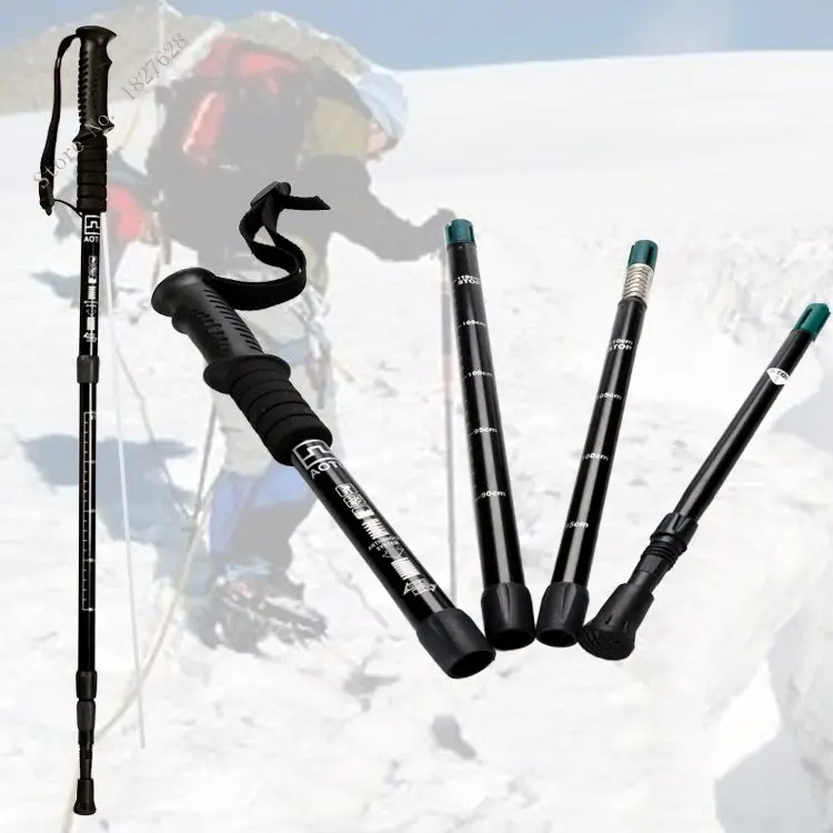 Hiking Walking Stick Pole Light Weighted Outdoor Durable Trekking