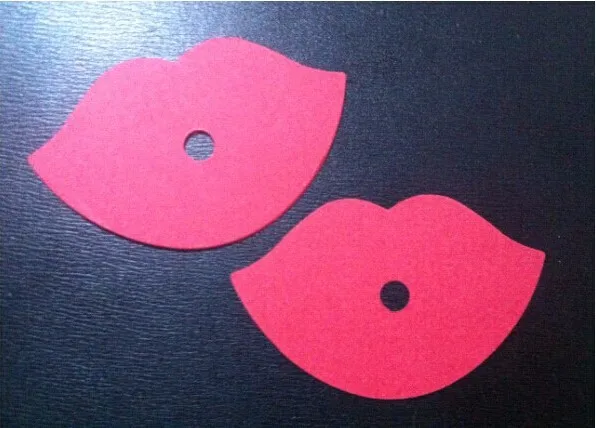 500 шт/партия красный сексуальный бумажный фартук украшение отверстие 0,6 см для бумажных соломинки или пластиковых соломинки