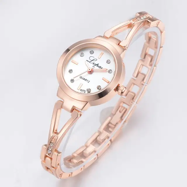 Lvpai Brand Wristwatch Diamond Bracelet Watch Woman Fashion Gold Ladies Dress Wo Lvpai Brand Wristwatch Diamond Bracelet Watch Woman Fashion Gold Ladies Dress Wo