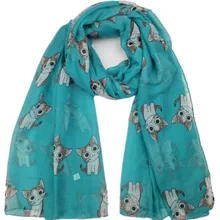 Модный милый животный милый кот узор шаль из вискозы шарф леди дети обертывание новорожденных Echarpe fulards снуд мусульманский хиджаб Sjaal