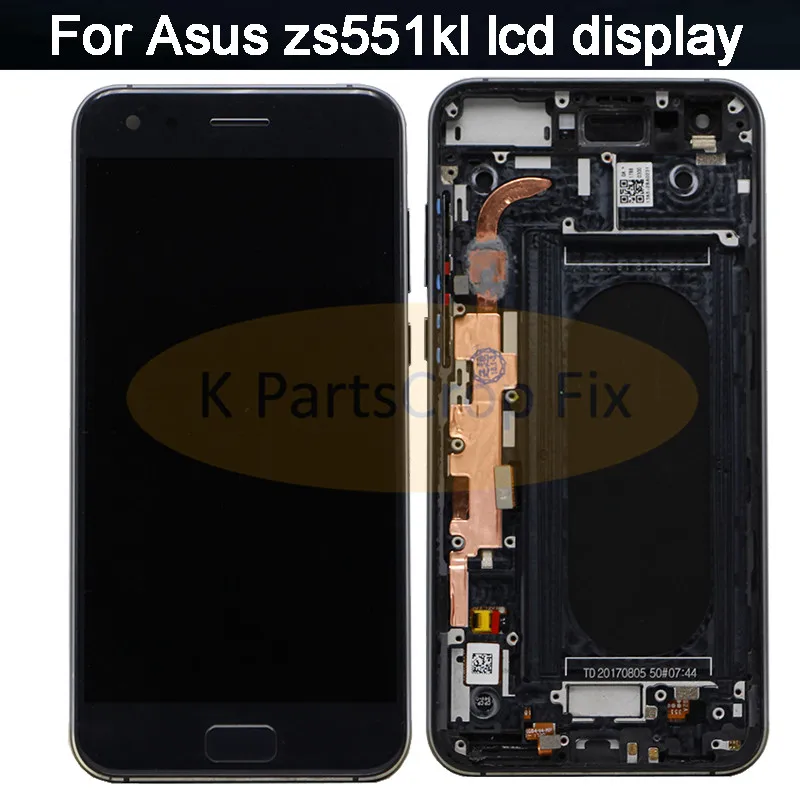 

For 5.5" ASUS ZenFone 4 Pro ZS551KL LCD Display Touch Screen Digitizer Assembly For ASUS ZenFone4 Pro ZS551KL lcd with frame