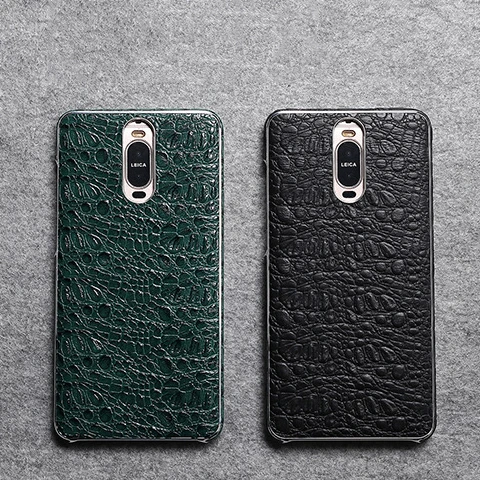 

2018 Magnetic Design First layer cowhide Crocodile Black Cover For Huawei Mate9 Pro Cover Mate 9 Pro Leather Case With Magnet