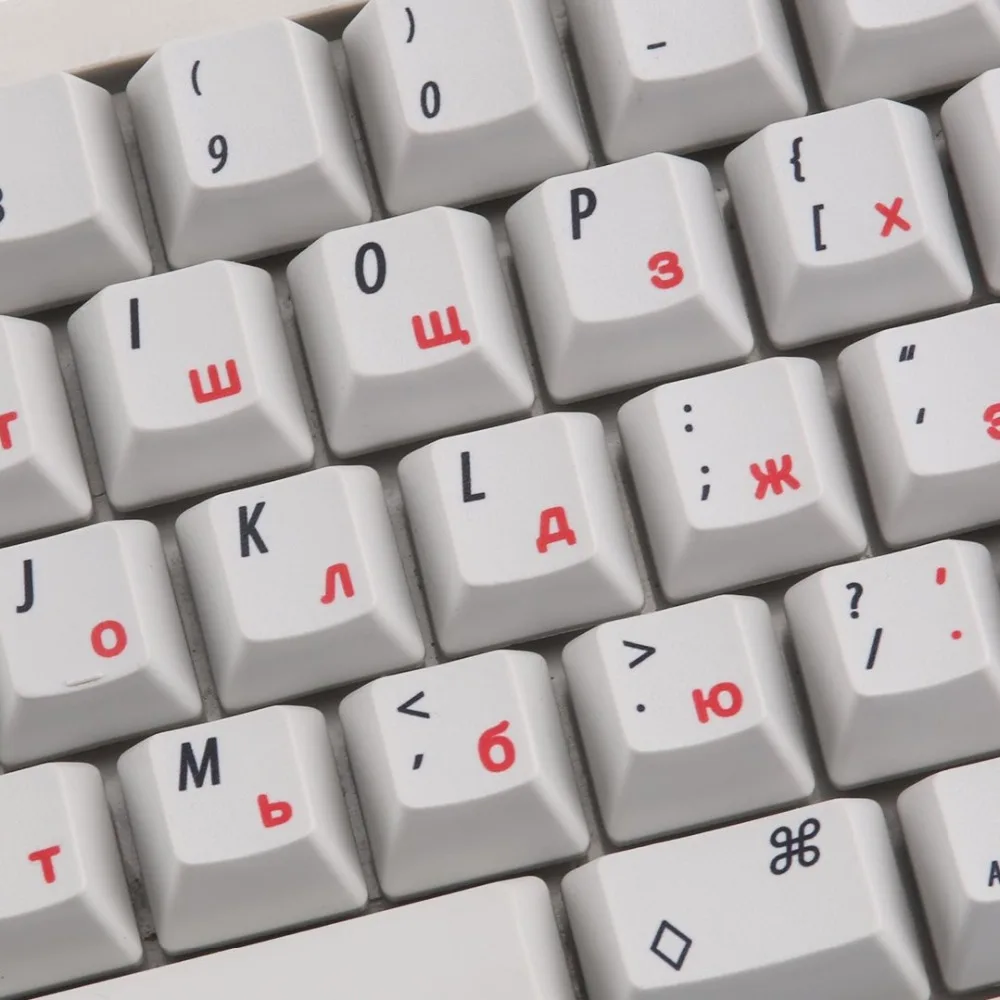 Электростатический емкостный EC светильник серый русский Keycaps Dye-sub 60 клавиш совместим с HHKB клавиатурой