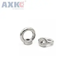 AXK M12 * 20 304 Нержавеющая сталь подъемный Глаз Болты Круглый кольцо крюковый болт