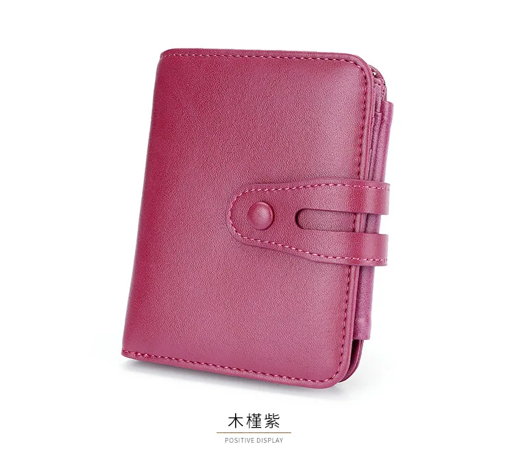 DANJUE Rfid Blocking WoMen Wallet Genuine Leather Retro Short Wallet Coin Purse Card Holders For Girls Small Wallet Ladies