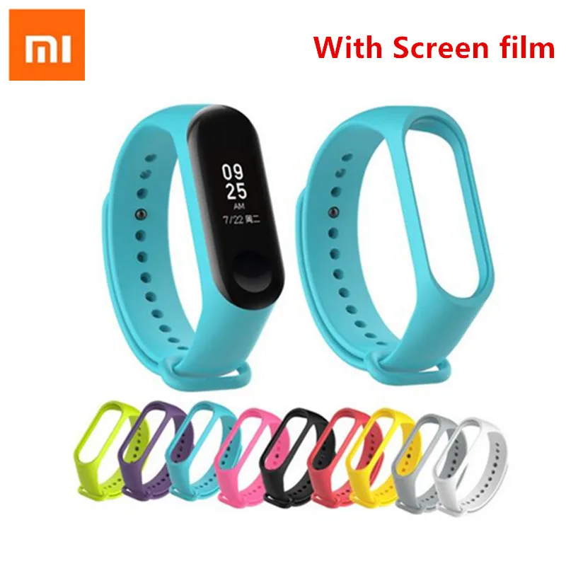 

Bracelet for Xiaomi Mi Band 3 Sport Strap/Charger watch Silicone wrist band screen protector For band3 accessories bracelet H30