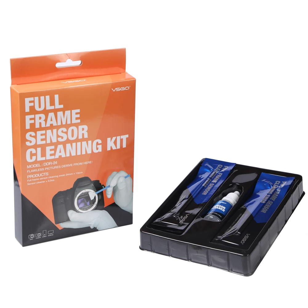 Tanie Pełnoklatkowa lustrzanka DSLR CCD CMOS zestaw do czyszczenia VSGO DDR 24 do kamery cyfrowe Matrix Clean