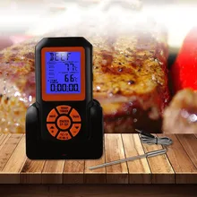 Wireless Waterproof Barbecue Thermometer Digital Cooking Meat Food Oven Barbecue Thermometer With Timer And Alarm Function Wireless Waterproof Barbecue Thermometer Digital Cooking Meat Food Oven Barbecue Thermometer With Timer And Alarm Function